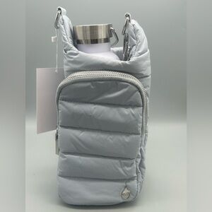 Wanderfull Hydro Puffer Bag NWT with Strap & Bottle - Sky Gray